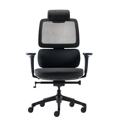 Siège de bureau ergonomique synchrone Orca design Hans Thyge & Co accoudoirs 3D - Noir - Sièges de bureaux-1