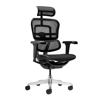 Siège de bureau ergonomique synchrone Ergohuman Ultra translation 12 zones - Noir - Sièges de bureaux
