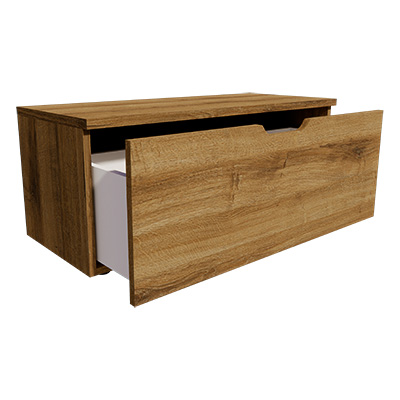 Caisson tiroir Store Sherman cognac 100 x 42,7 x 40 cm – Meuble de rangement pour magasin  - Caissons de rangement-2