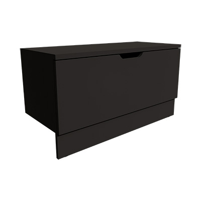 Caisson tiroir Store noir Black 100 x 42,7 x 40 cm - Meuble de rangement pour magasin - Caissons de rangement