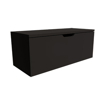 Caisson tiroir Store noir Black 100 x 42,7 x 40 cm - Meuble de rangement pour magasin - Caissons de rangement-1