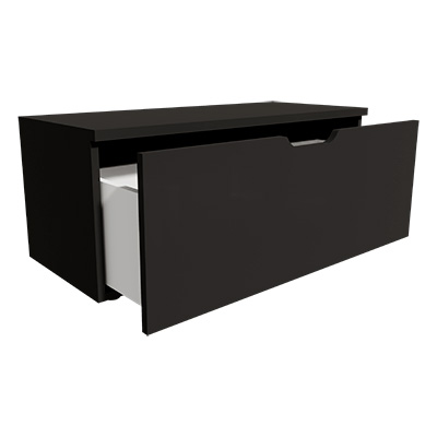 Caisson tiroir Store noir Black 100 x 42,7 x 40 cm - Meuble de rangement pour magasin - Caissons de rangement-2