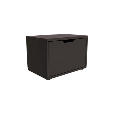 Caisson tiroir Square noir Soft Black 60 x 40 x 40 cm – Meuble de rangement pour magasin - Caissons de rangement