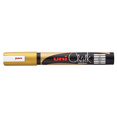 Marqueur craie Chalk Marker Or Uni Ball Pointe conique moyenne - Marqueurs-1