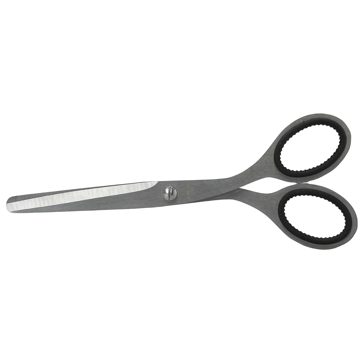 Ciseaux Ambidextre Noir & Inox Métal SIGN Bouts Ronds 17 cm - Ciseaux