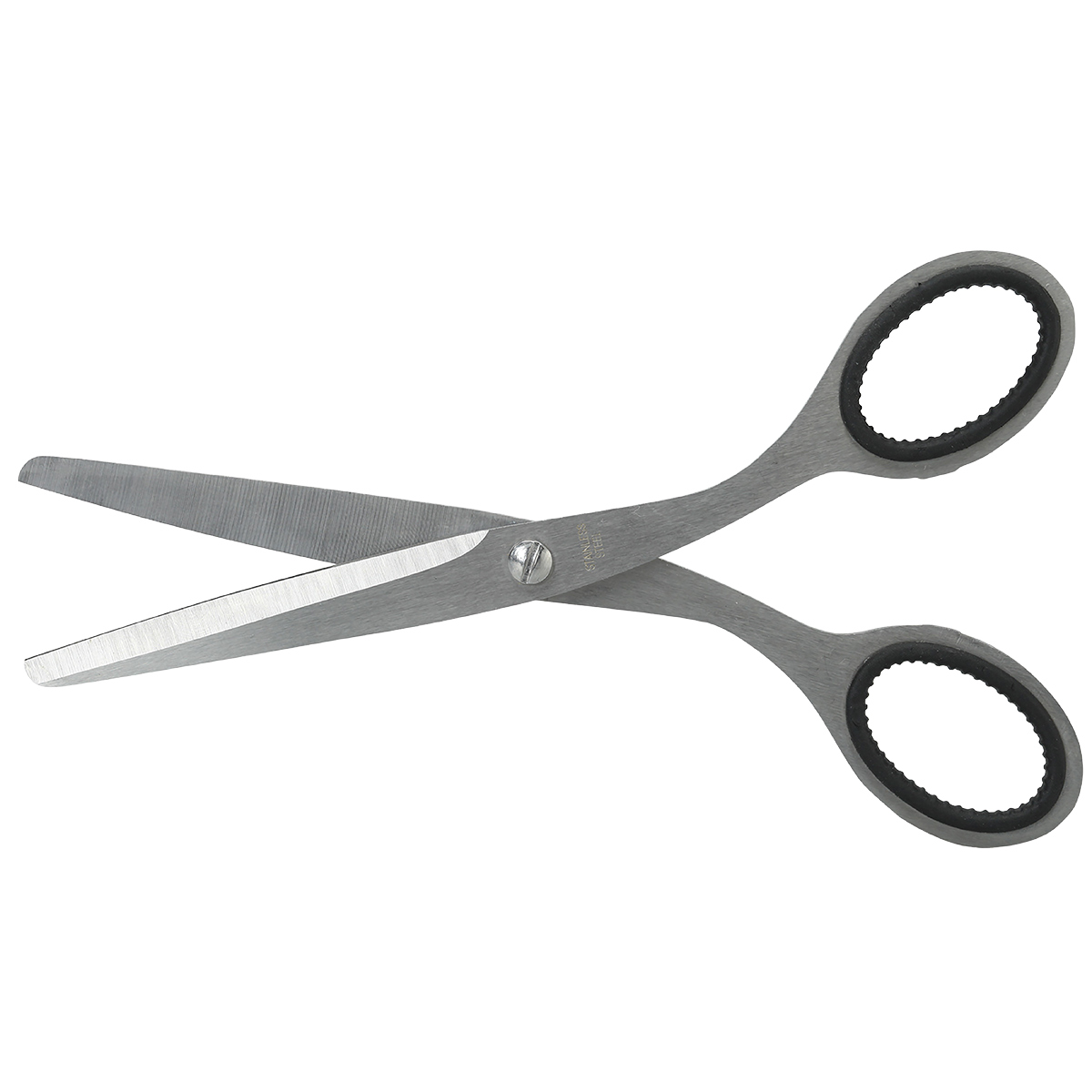 Ciseaux Ambidextre Noir & Inox Métal SIGN Bouts Ronds 17 cm - Ciseaux-1