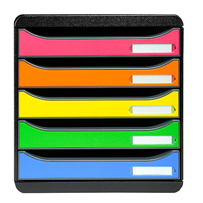 Bloc de classement Iderama noir/arlequin 34,7 × 27,8 × 27,1 cm - Blocs de classement-1