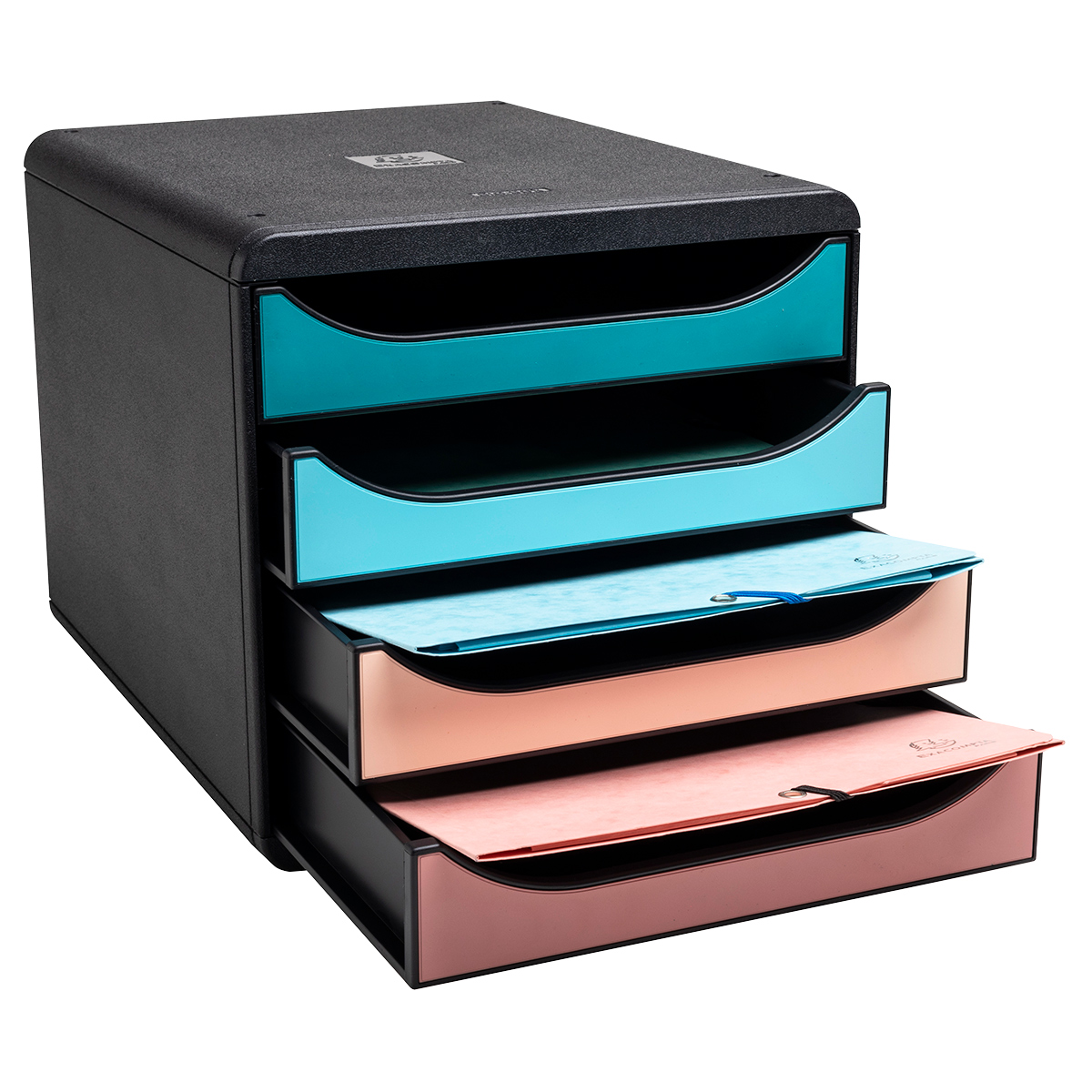 Module de classement 4 tiroirs Exacompta Big-Box Skandi - Caisson de rangement - Modules de classement-3