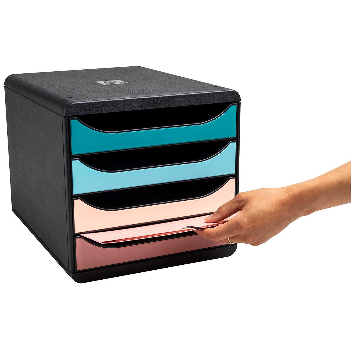 Module de classement 4 tiroirs Exacompta Big-Box Skandi - Caisson de rangement - Modules de classement-4