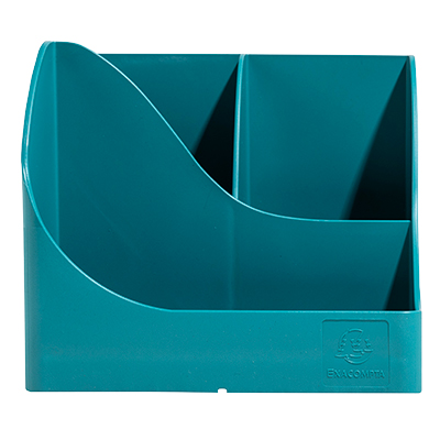 Pot à crayons Pen-Wave Skandi bleu pacifique 16 × 12 × 11 cm - 5 compartiments - Pots à crayons-1