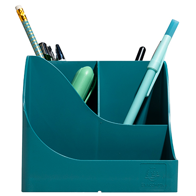 Pot à crayons Pen-Wave Skandi bleu pacifique 16 × 12 × 11 cm - 5 compartiments - Pots à crayons-3