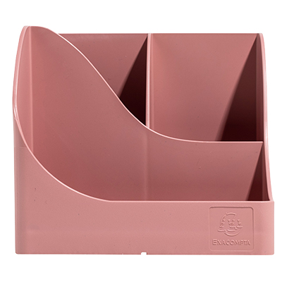 Pot à crayons Pen-Wave Skandi vieux rose 16 × 12 × 11 cm - 5 compartiements - Pots à crayons-2