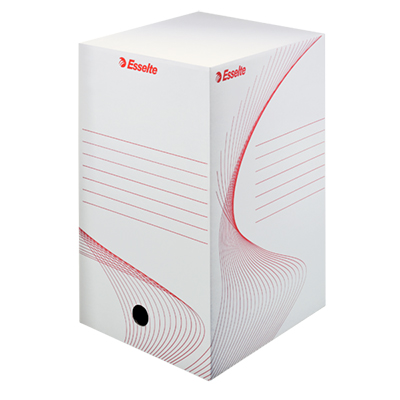 Boîte d'archives carton Esselte Boxy A4 200 mm - Blanc – Paquet de 25 - Boîtes à archives-1