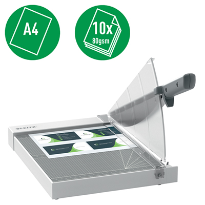 Guillotine papier A4 Leitz Precision Home Office - 10 feuilles - Guillotines papier, Rogneuses papier -1