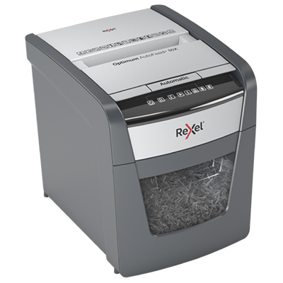 Destructeur de documents Rexel Optimum AutoFeed+ 50X coupe croisée DIN P4 50 feuilles 20L - Destructeurs de documents-5