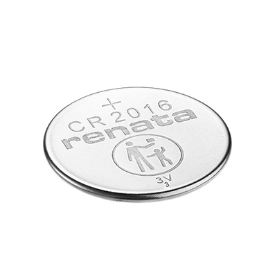 Pile bouton lithium CR2016 3V 90mAh 20 mm - Renata - Piles