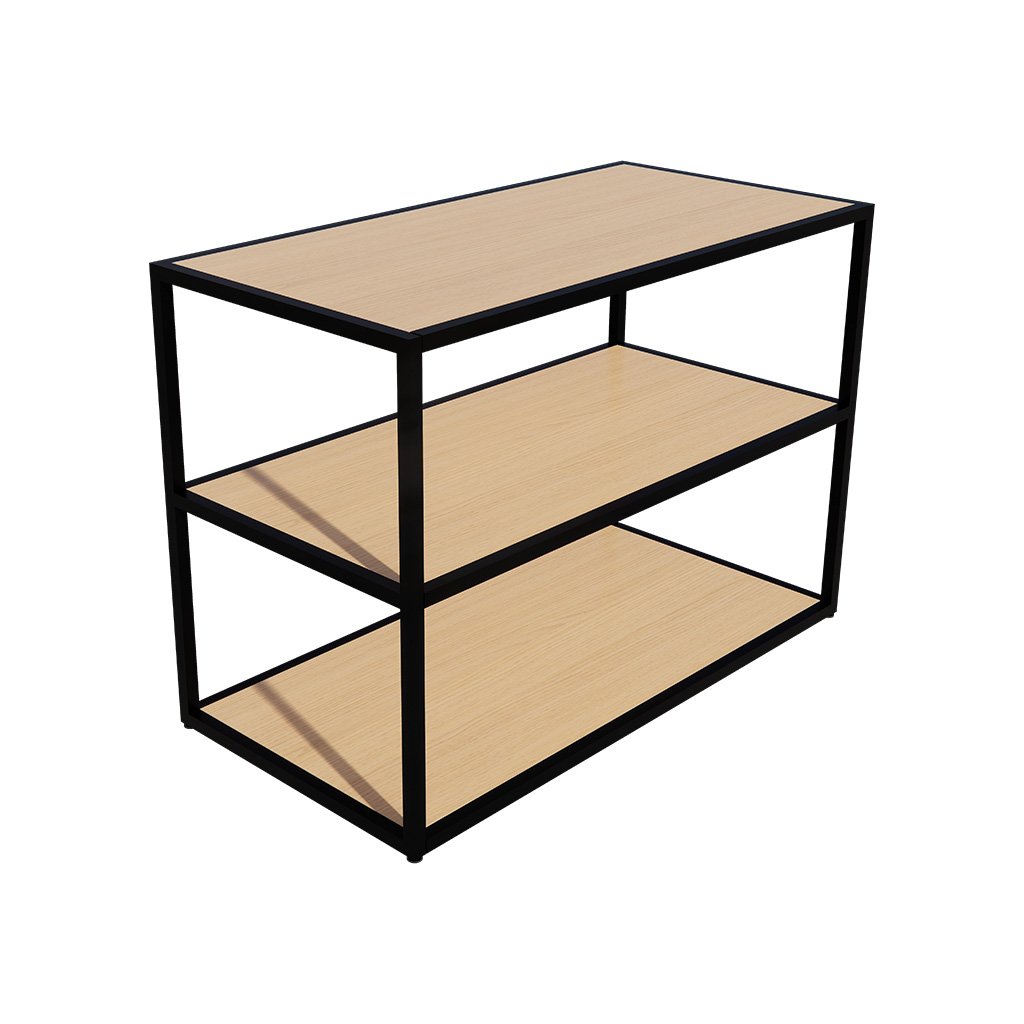 Plateau mélaminé chêne Vicenza 114,5 x 54,5 cm – pour table Square, rayonnage magasin - Tablettes Bois Mélaminé-1