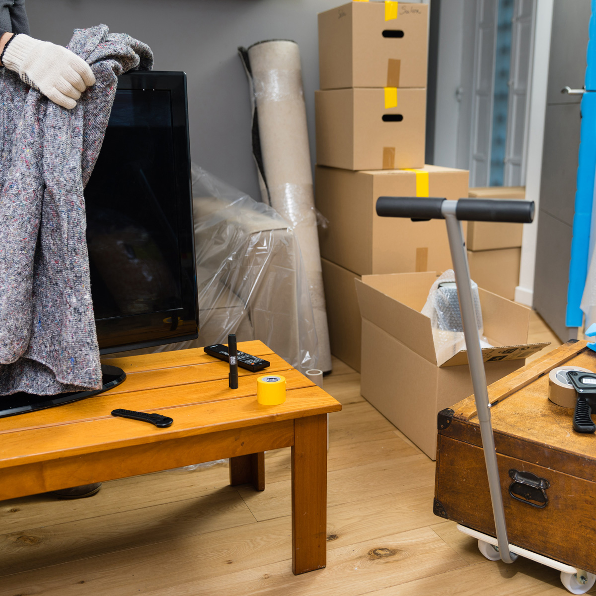 Couverture déménagement 150x200cm - 180g/m² - Gris chiné - Accessoires de déménagement-2