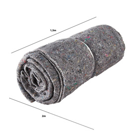 Couverture déménagement 150x200cm - 180g/m² - Gris chiné - Accessoires de déménagement-3