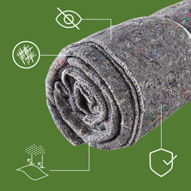 Couverture déménagement 150x200cm - 180g/m² - Gris chiné - Accessoires de déménagement-4