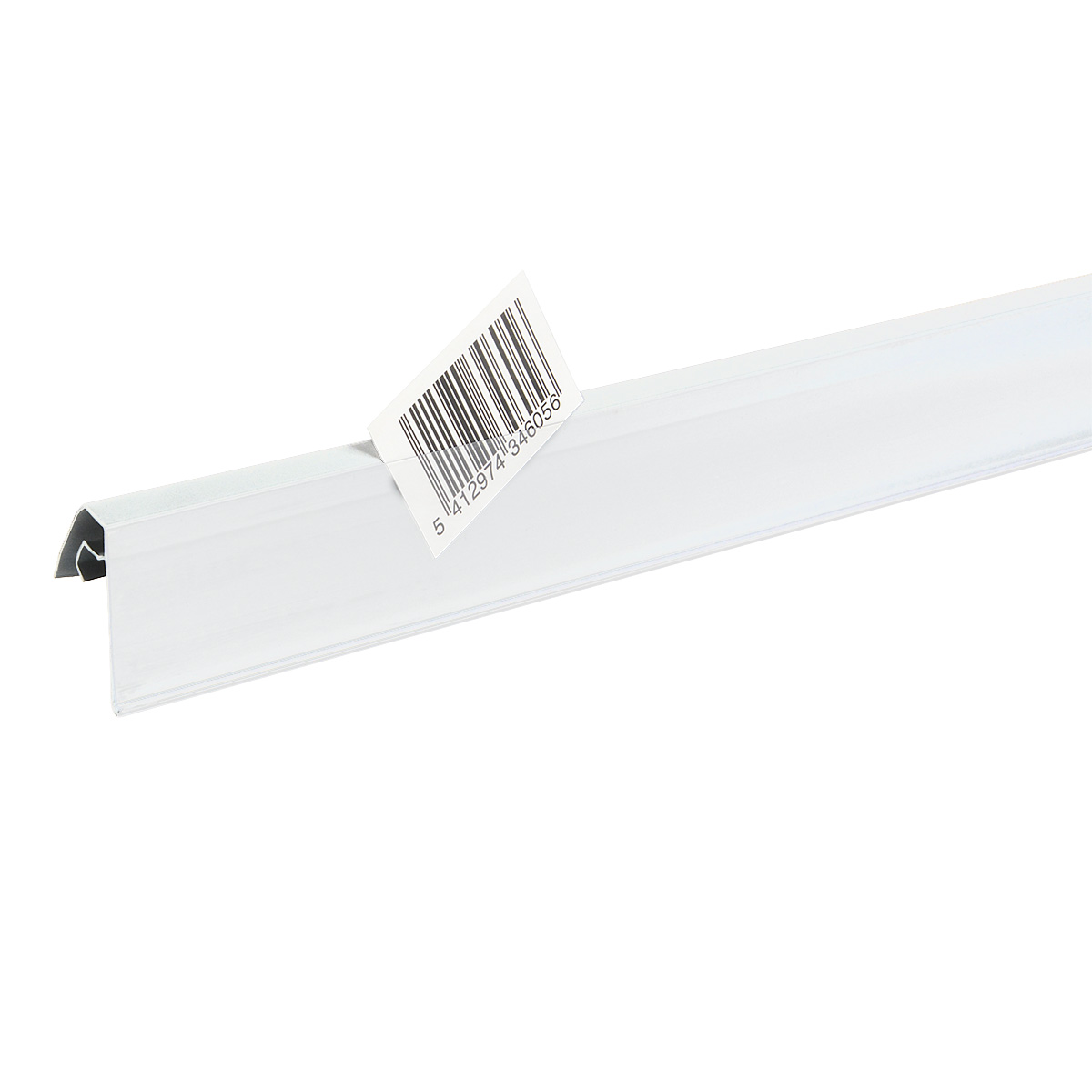 Porte-étiquette PVC pour panier fil clipsable 100 x 40 mm - Blanc - Lot de 50 - Porte-étiquettes pour corbeilles et tiges