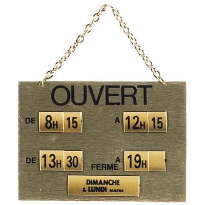 Panneaux horaires - Panneaux horaires
