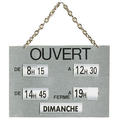 Panneaux horaires - Panneaux horaires