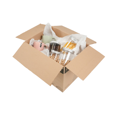 Caisse américaine carton, carton simple cannelure 40x30x30cm, paquet de 20 - Caisses américaines cartons-2