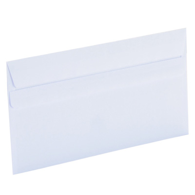 Enveloppe blanche DL 110 x 220 mm 80g sans fenêtre La Couronne - Paquet de 500 - Enveloppes blanches-2