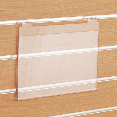 Porte affiche A4 horizontal - Porte-visuels pour grilles-1