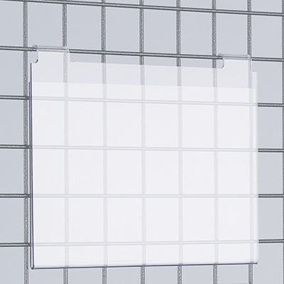 Porte affiche A4 horizontal - Porte-visuels pour grilles-2