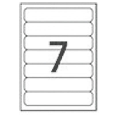 Étiquette adhésive blanche 190 x 38 mm, paquet de 140 - Étiquettes adhésives neutres-1