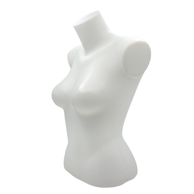 Buste femme plastique H 60 cm - Torse femme - Blanc - Bustiers et fessiers-4