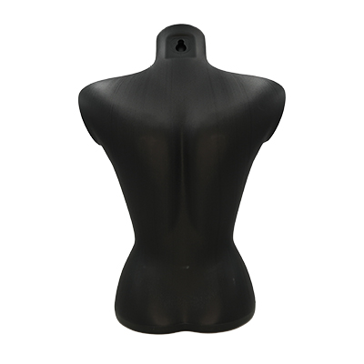 Buste femme plastique H 60 cm - Torse femme - Noir - Bustiers et fessiers-2