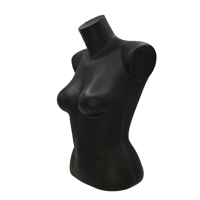 Buste femme plastique H 60 cm - Torse femme - Noir - Bustiers et fessiers-4