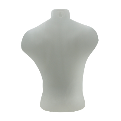Buste homme plastique H 60 cm - Torse homme - Blanc - Bustiers et fessiers-2