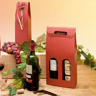 Boîtages 2 bouteilles carton - Coffrets pour bouteilles de vin, Boîtes pour bouteilles de vin-1