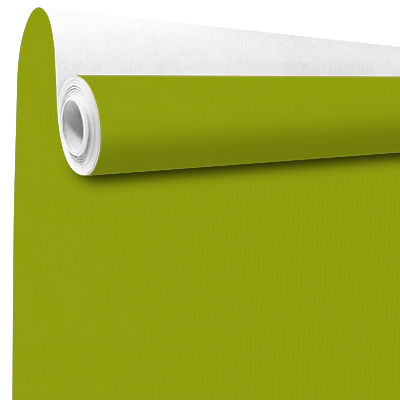 Papier cadeau kraft vergé vert anis uni 70 cm x 100 m 60 g/m² – le rouleau - Papiers cadeaux unis