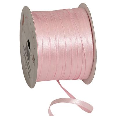 Ruban satin rose double face 6 mm x 91 m - Rubans tissu, Cordons
