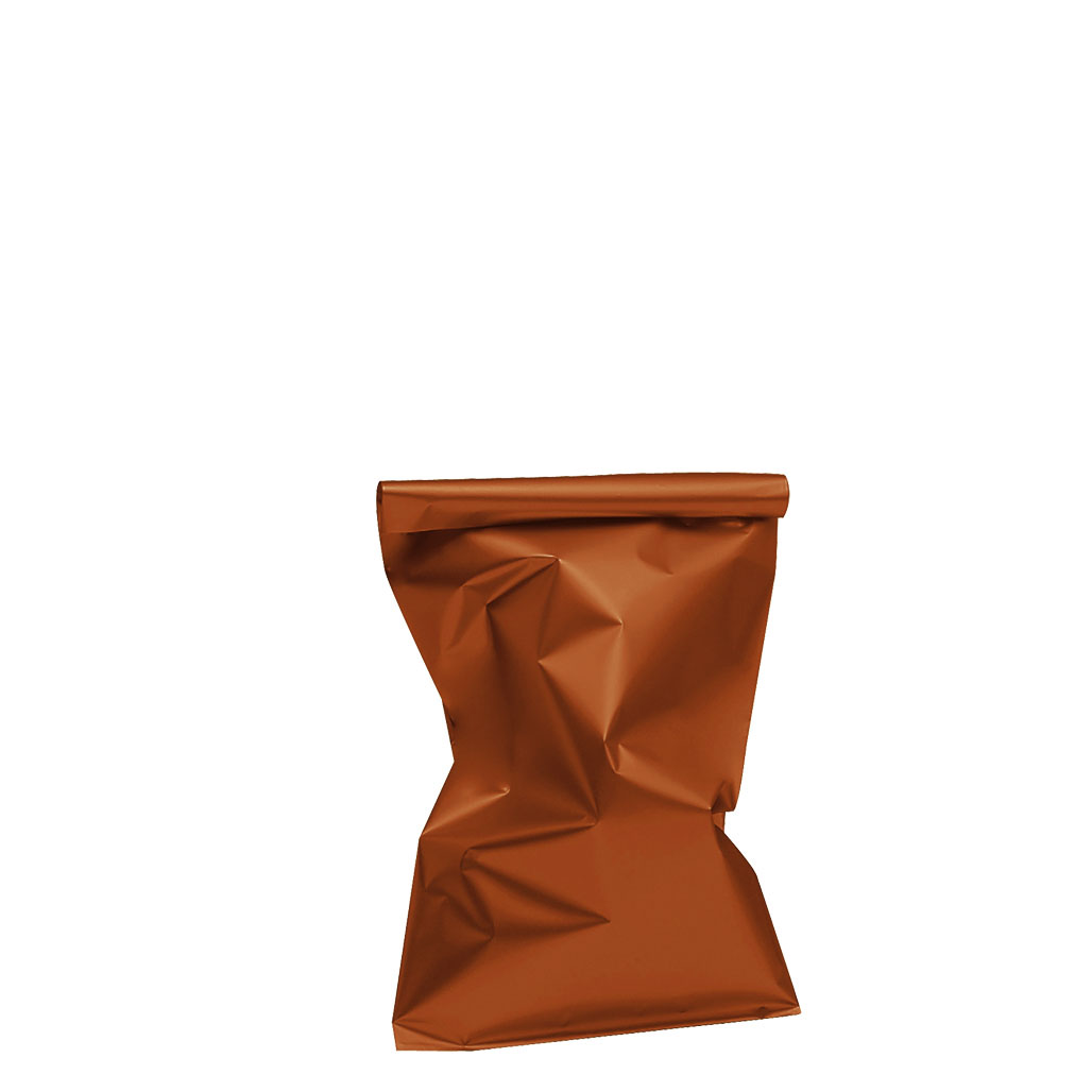 Pochette cadeau métallisée orange 20 x 35 cm - Sachet cadeau orange - Lot de 50 - Pochettes cadeaux métallisées