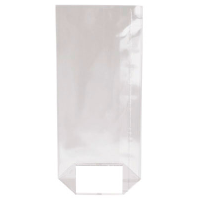 Sachet confiserie fond carton 10 x H 22 cm PP 35µ thermoscellable — Paquet de 100 - Sachets confiserie-2