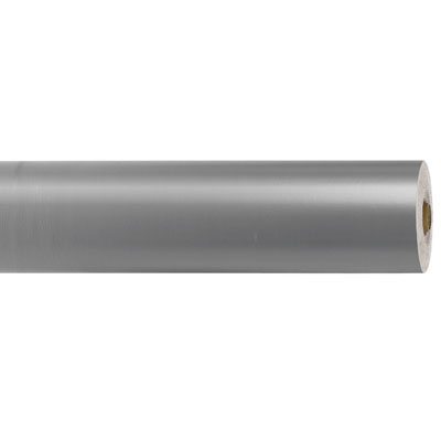 Papier cadeau argent uni couché blanc 70 cm x 50 m 60 g/m² – le rouleau - Papiers cadeaux unis