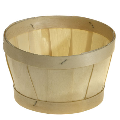 Panier bourriche bois rond 16 x 9,4 cm - Paniers bois, Caisses bois