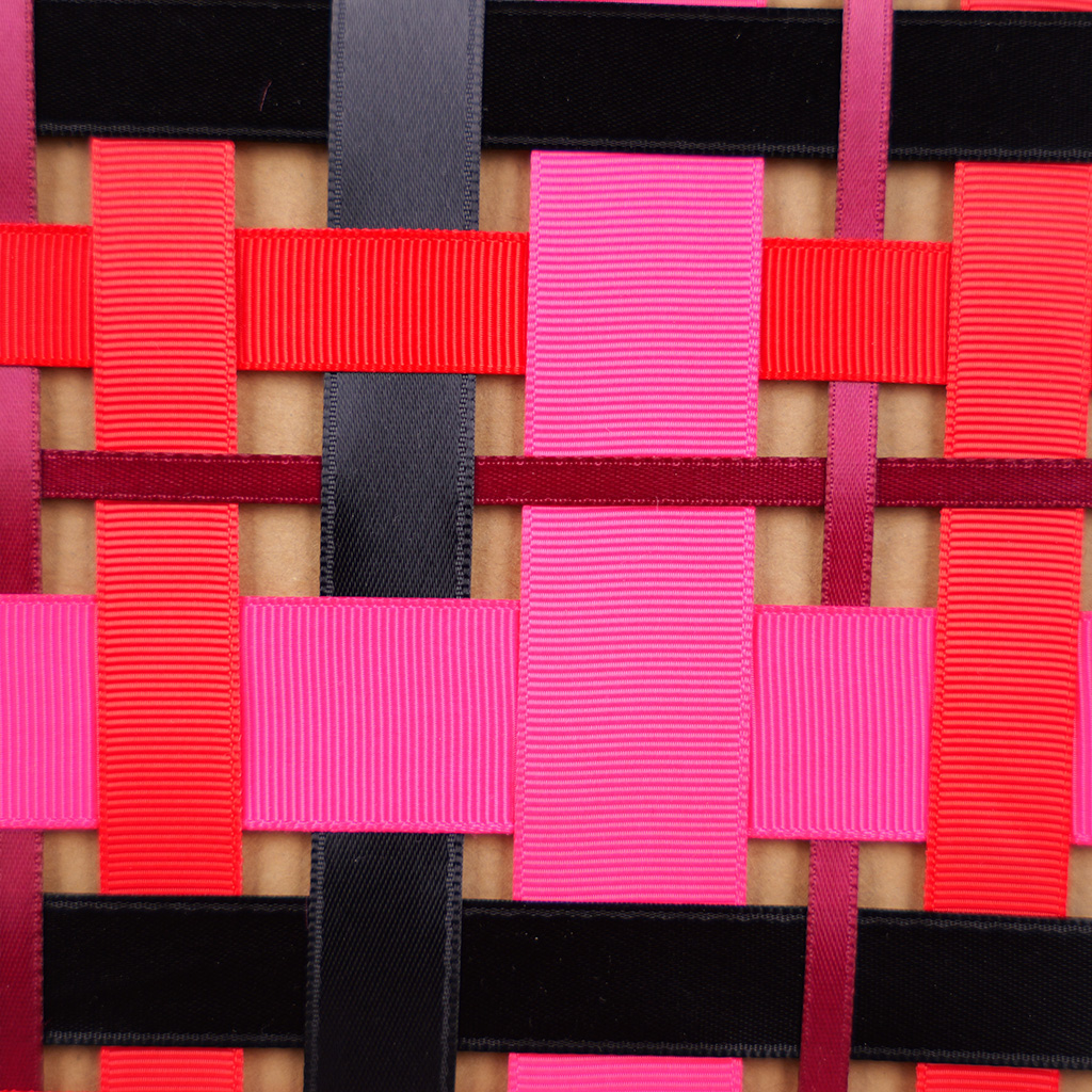 Ruban gros grain rose fuchsia 25 mm x 20 m coton - Rubans tissu, Cordons-1