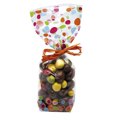 Sachet avec fond carton polypropylène Perles 10 x 22 cm 35µ, paquet de 100 - Sachets confiserie-2