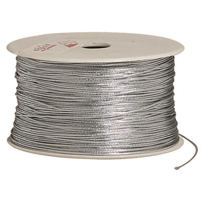 Cordon fil argent nylon ø 0,8 mm x 100 m - Rubans tissu, Cordons