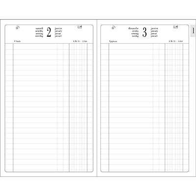 Agenda journalier carré euro cents 2026 13,5 x 21 cm - Exacompta  - Agendas-Répertoires-1