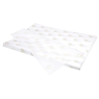 Papier de soie blanc imprimé or Plaisir d'offrir 18g/m² 50 x 75 cm, 120 feuilles - Papiers de soie