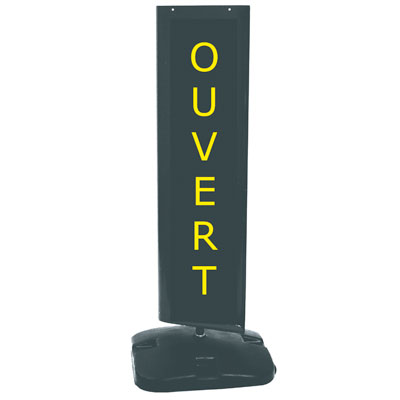 Enseigne tournante double face - Stop trottoir-1