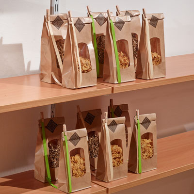 Sachets avec fenêtre - Sachets kraft alimentaires-1